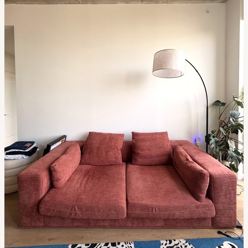 Used Orange 2 Seater Sofa for sale on AptDeco