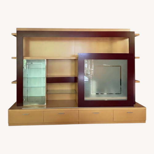 Used Excelsior Milano Natural Wood Wall Unit for sale on AptDeco