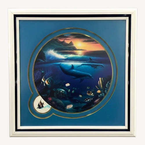 Used "Whales in Sunset" Print by Robert Wyland	 for sale on AptDeco