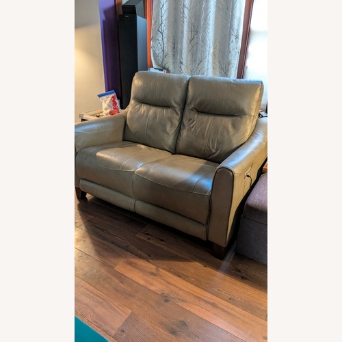 Used Leather Reclining Loveseat for sale on AptDeco
