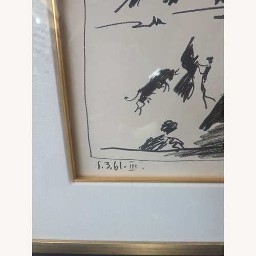 Used Pablo Picasso Framed Litograph " A Los Toros  for sale on AptDeco