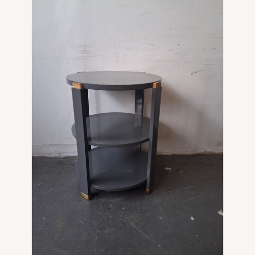 Used Andrew Martin by Sonder Living Gray Round Side for sale on AptDeco