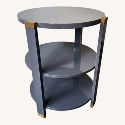 Used Andrew Martin by Sonder Living Gray Round Side for sale on AptDeco