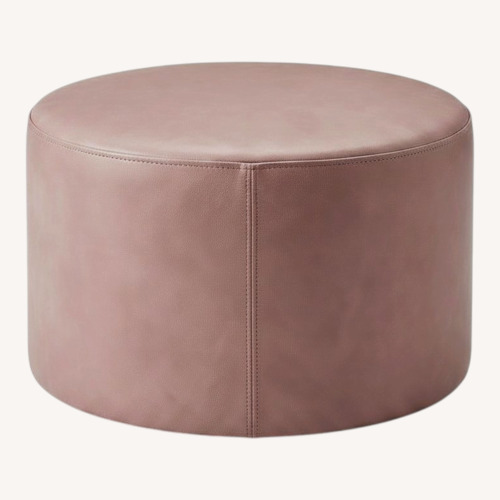 Used Blu Dot Oyster Leather Bumper Ottoman  for sale on AptDeco
