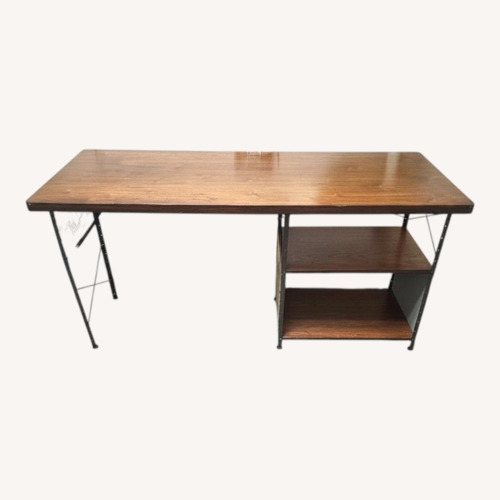 Used Vitra Eames Desk with Metal Frame and Side Shelves for sale on AptDeco