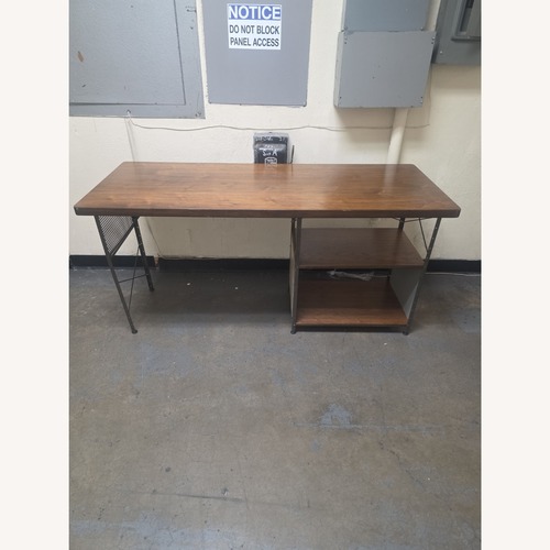 Used Vitra Eames Desk with Metal Frame and Side Shelves for sale on AptDeco