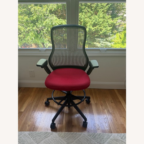 Used Knoll ReGeneration High Task Chair Red & Black for sale on AptDeco