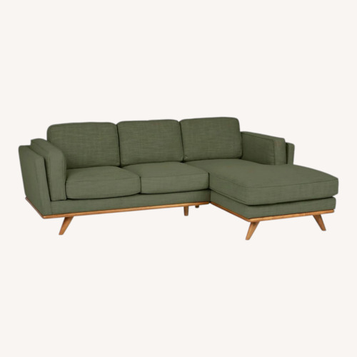 Used Article Timber Green Fabric 3+ Piece Sectional for sale on AptDeco