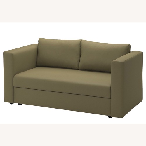 Used IKEA SKÖNABÄCK Green Fabric 2 Seater Sofa for sale on AptDeco