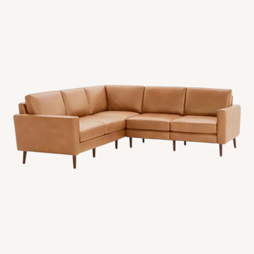 Used Burrow Nomad 5-Seat Leather Sectional  for sale on AptDeco
