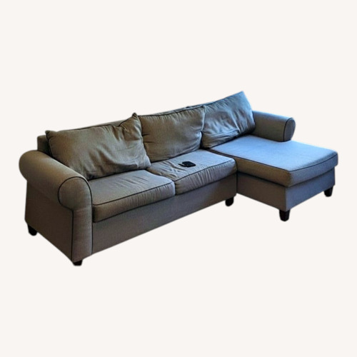 Used Bob's Discount Furniture Nova Light Gray Sleeper Sofa for sale on AptDeco
