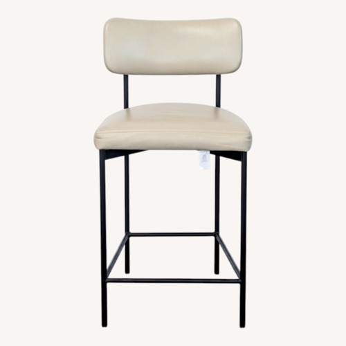 Used Pottery Barn Maison Leather Bar Stool for sale on AptDeco