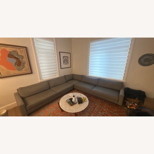 Used Room & Board Pierson Modern Gray Fabric Sectional for sale on AptDeco