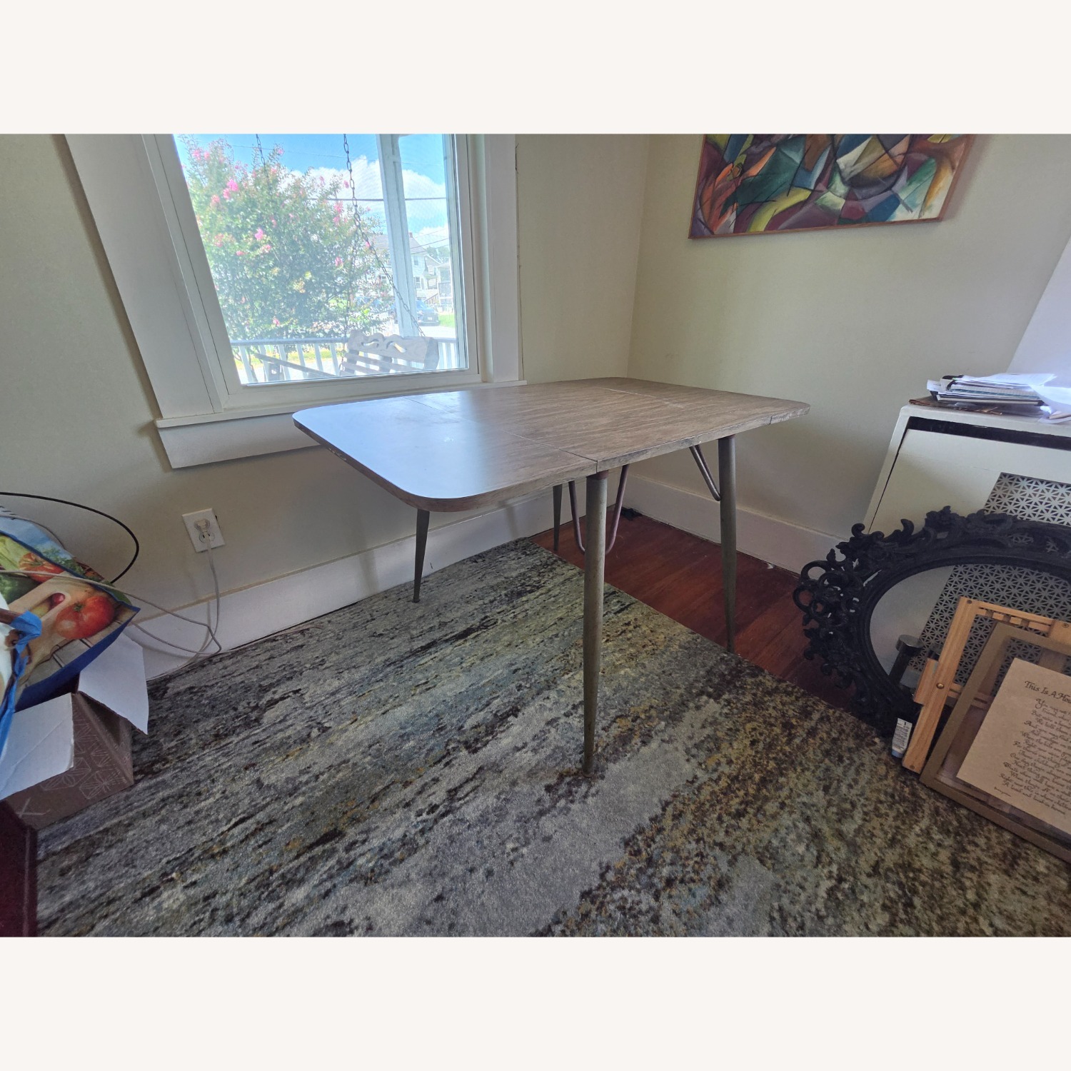 Authentic 1950's Drop Leaf Table - image-9
