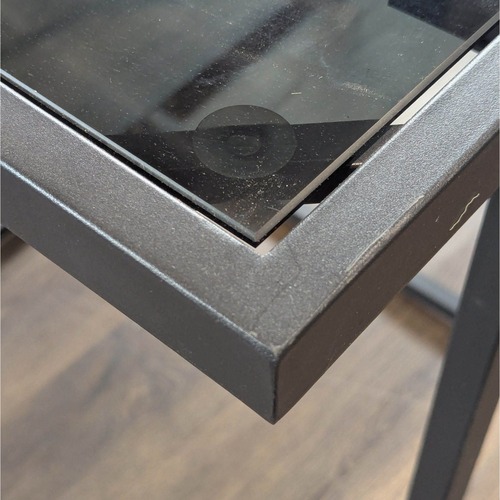 Used Costway 3-Piece Patio Bistro Set with Glass Table  for sale on AptDeco