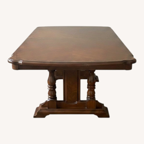 Used Broyhill Furniture Dark Brown Wood Dining Set for sale on AptDeco