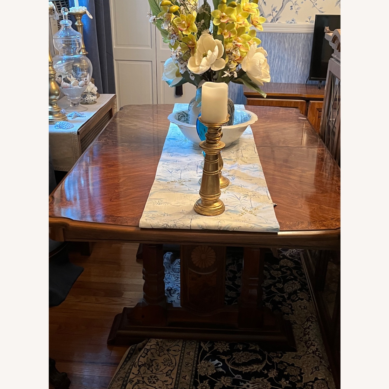 Broyhill Furniture Dark Brown Wood Dining Set - image-3