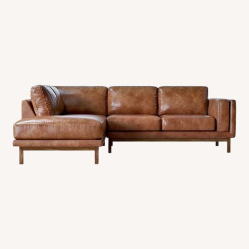 Used West Elm Dekalb Leather Sofa for sale on AptDeco