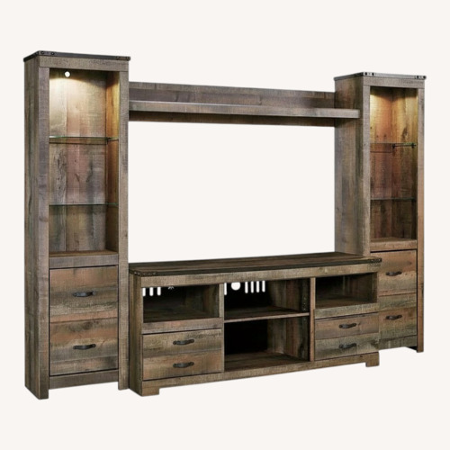Used Wood Media Storage for sale on AptDeco