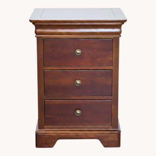 Used Stanley Furniture Three Drawer Tall Nightstand for sale on AptDeco