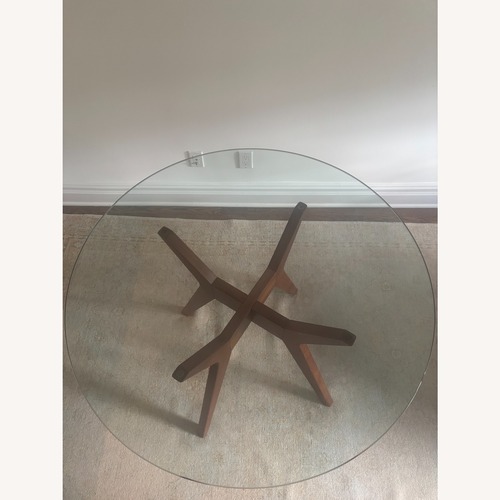Used West Elm Jensen Acorn Brown Dining Table for sale on AptDeco