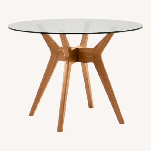 Used West Elm Jensen Acorn Brown Dining Table for sale on AptDeco
