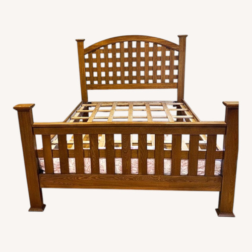 Used Dark Brown Wood Queen Beds for sale on AptDeco