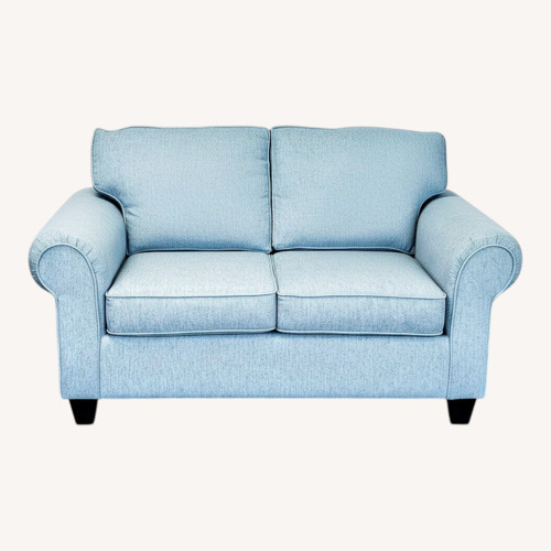 Used Minhause Furniture Saige Marine Blue Loveseat  for sale on AptDeco