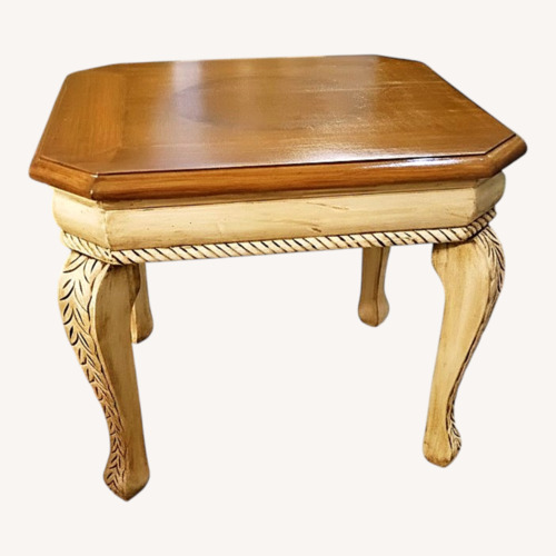 Used Light Brown Wood Side Table for sale on AptDeco