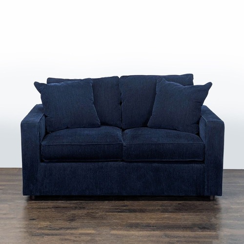 Used Room & Board York Navy Blue Loveseat - Modern  for sale on AptDeco