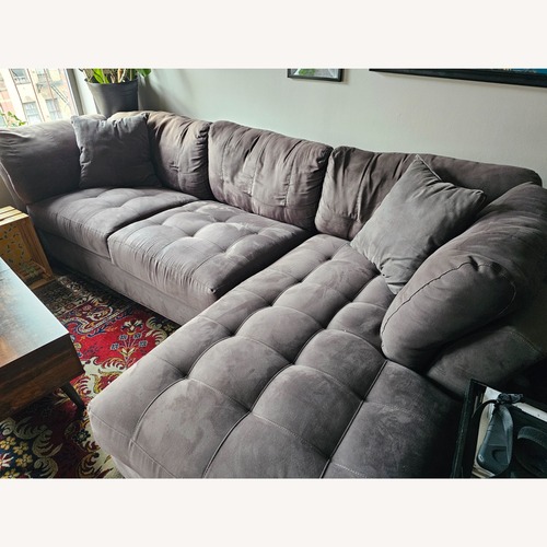 Used Light Gray 2 Piece Sectional for sale on AptDeco
