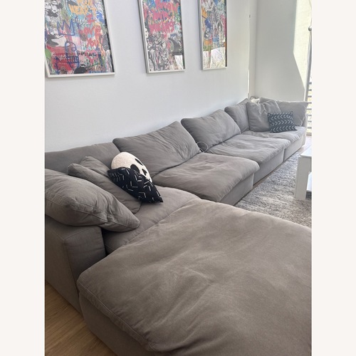 Used Dream Light Gray Fabric 3+ Piece Sectional for sale on AptDeco
