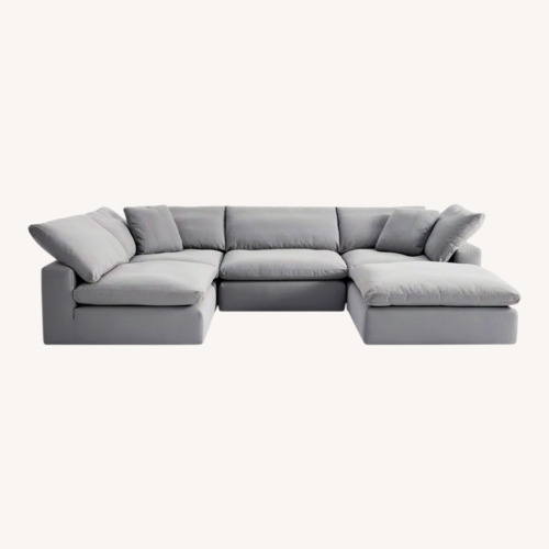 Used Dream Light Gray Fabric 3+ Piece Sectional for sale on AptDeco