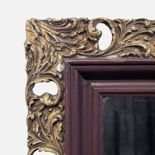 Used Vintage Carved Wood Wall Mirror	 for sale on AptDeco