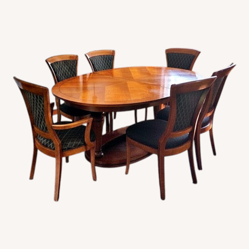 Used Century Furniture Light Brown Wood Dining Chair for sale on AptDeco