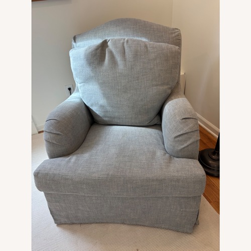 Used Restoration Hardware Light Gray Nursing Chair for sale on AptDeco