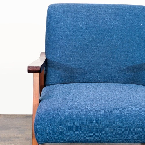 Used Mid-Century Modern Blue Lounge Chair  for sale on AptDeco