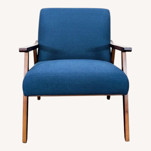 Used Mid-Century Modern Blue Lounge Chair  for sale on AptDeco