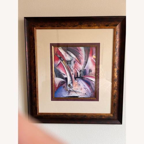 Used Daniel Kime Framed Abstract Mixed Media Artwork for sale on AptDeco