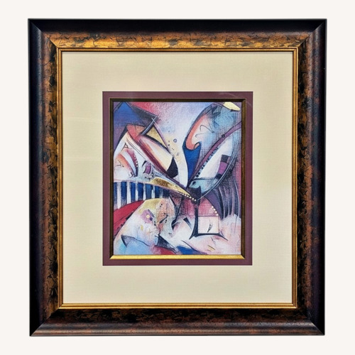 Used Daniel Kime Gravity Framed Abstract Mixed Media for sale on AptDeco