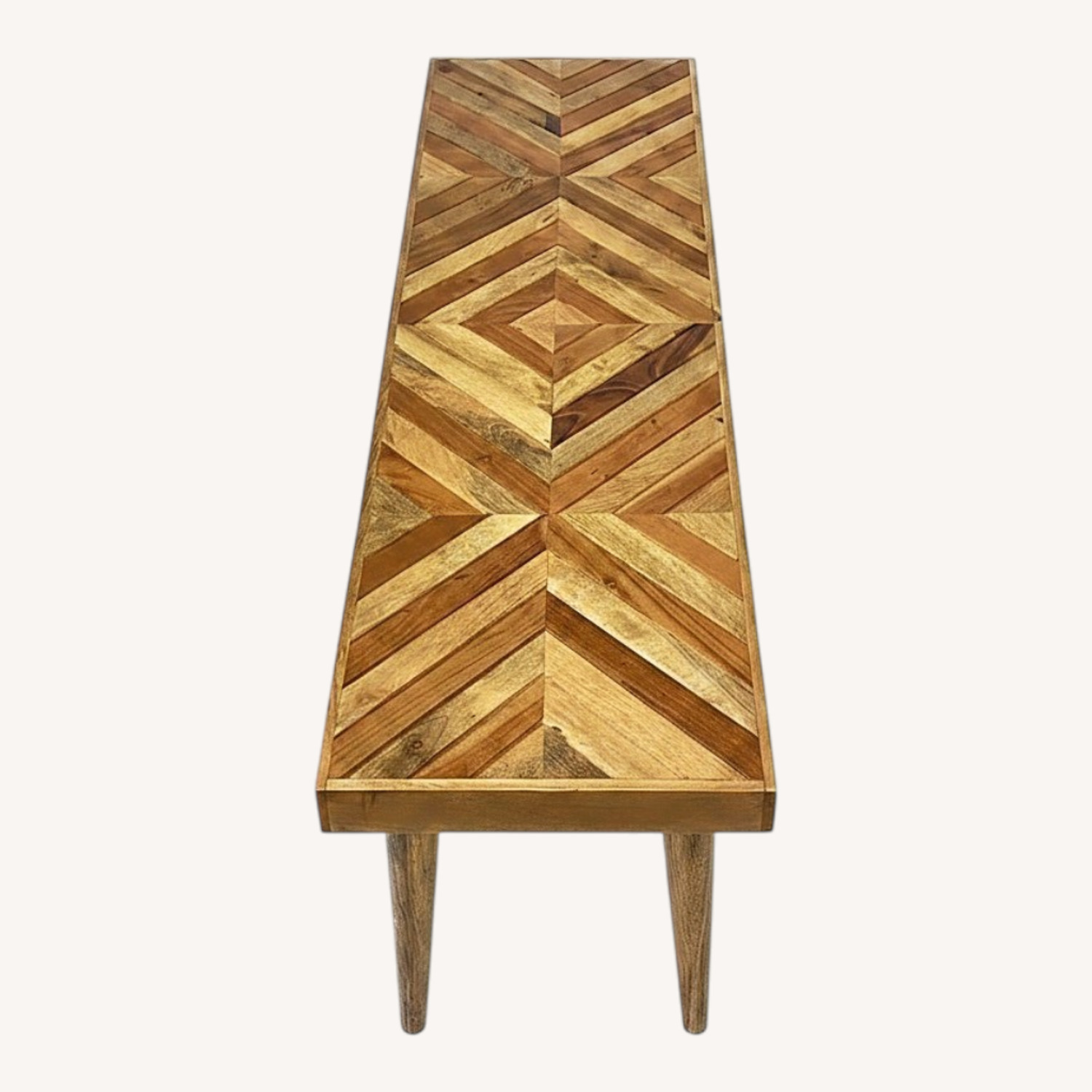 Etsy Geometric Wood Design Rustic Farmhouse Bench - image-7