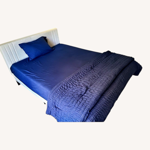 Used White Queen Bed for sale on AptDeco