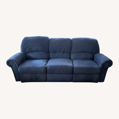Used Berkline Blue Fabric 3+ Seater Sofa for sale on AptDeco