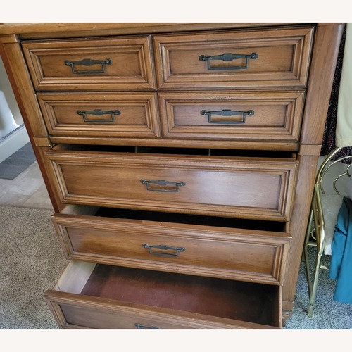 Used Light Brown Walnut Wood Dresser for sale on AptDeco