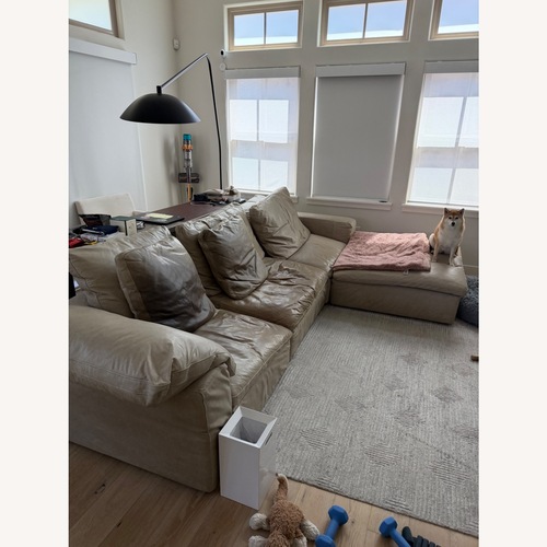 Used Restoration Hardware Cloud Leather Sofa  for sale on AptDeco