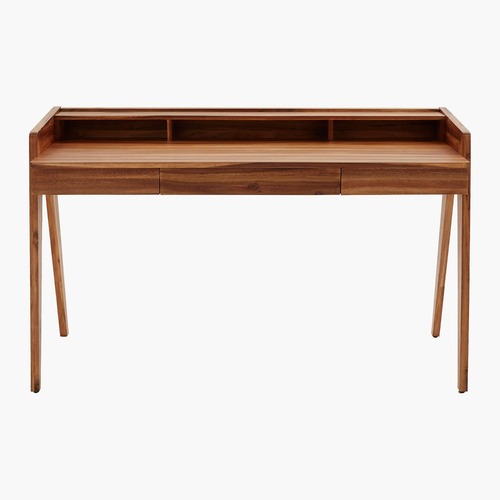 Used CB2 Dark Brown Wood Desk for sale on AptDeco