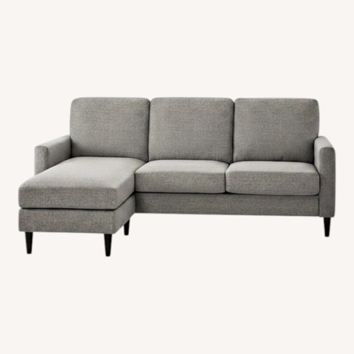 Used Zipcode Design Dark Gray Fabric 2 Piece Sectional for sale on AptDeco