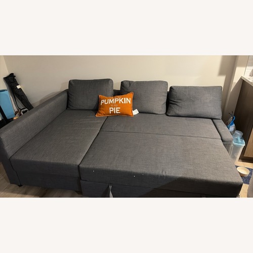 Used IKEA FRIHETEN Light Gray Fabric Sleeper Sofa for sale on AptDeco