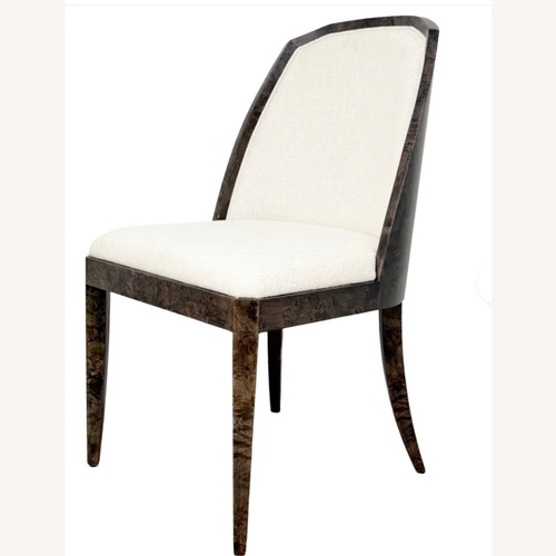 Used Kathy Kuo Home Burl Wood Chair for sale on AptDeco