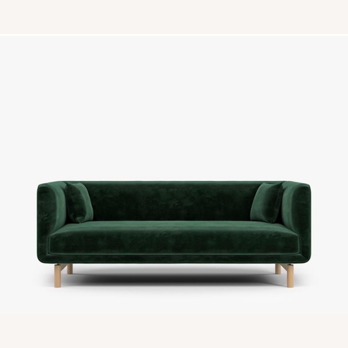 Used Rove Concepts Frans Green Suede 3+ Seater Sofa for sale on AptDeco